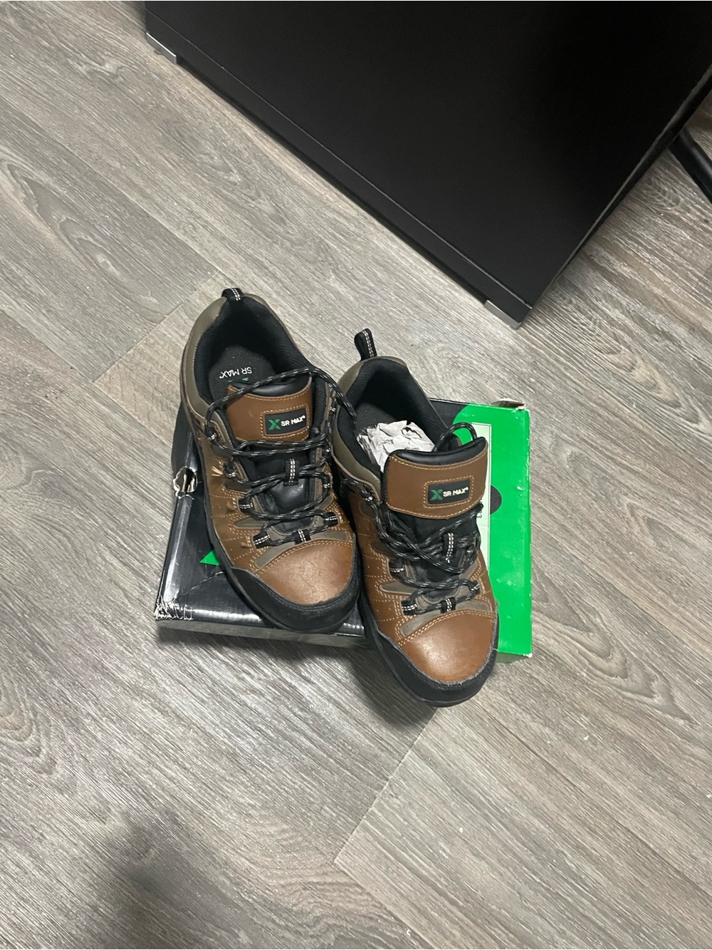 Hi-Tec Brown and Black Leather Trail Shoes